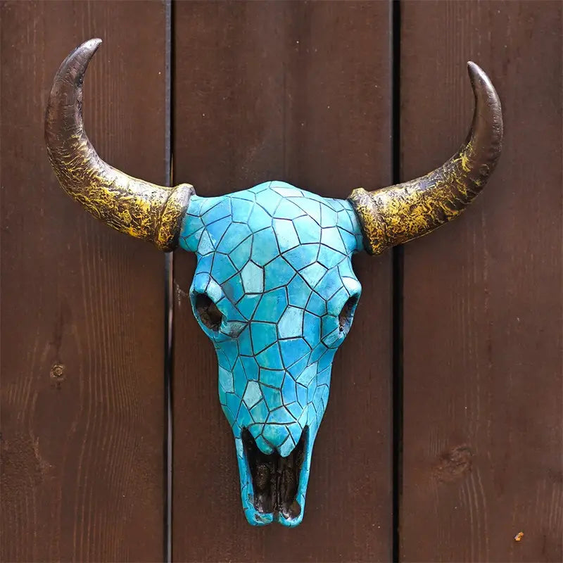 Turquoise Longhorn Skull