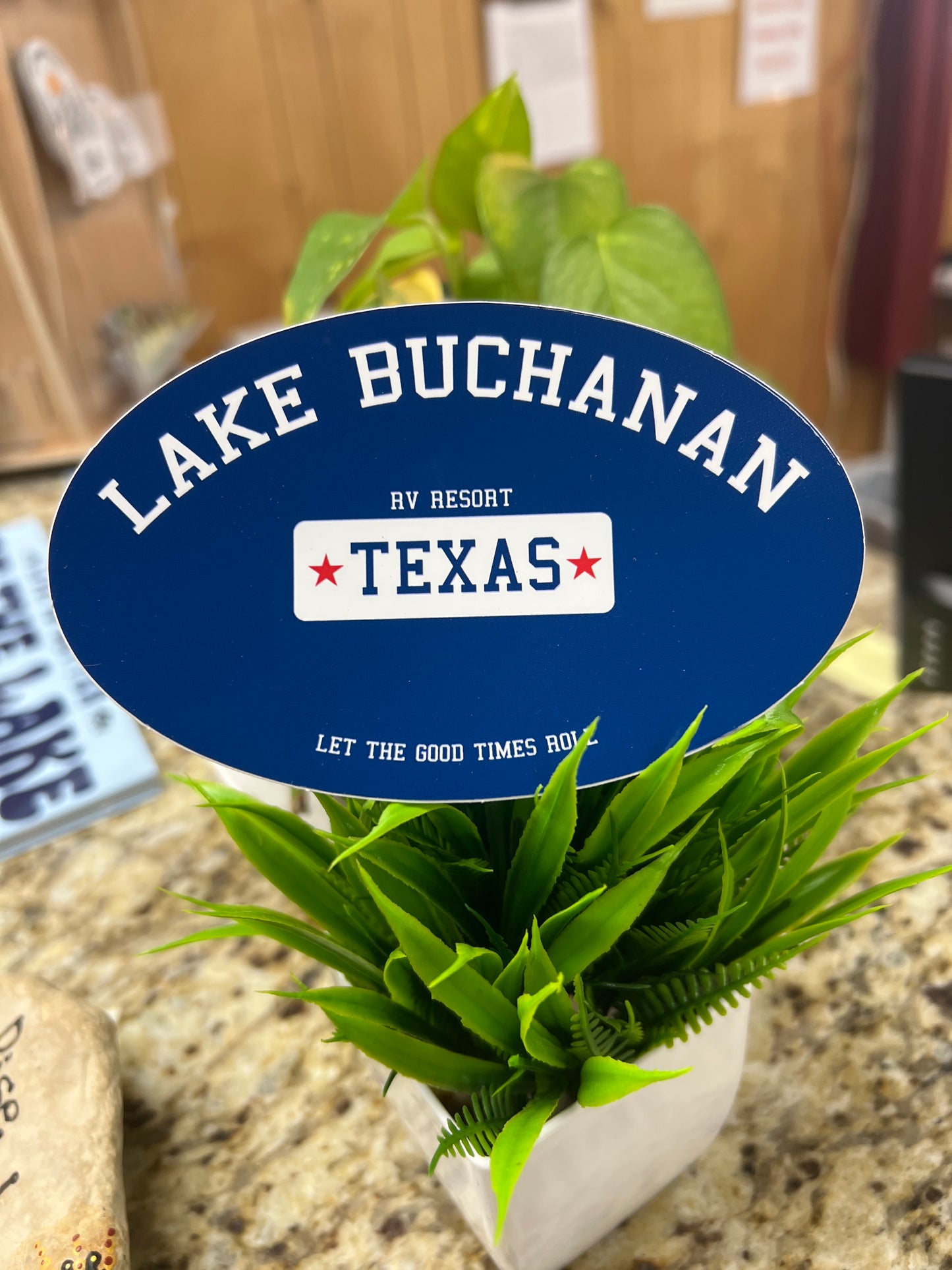 Lake Buchanan Oval Sticker