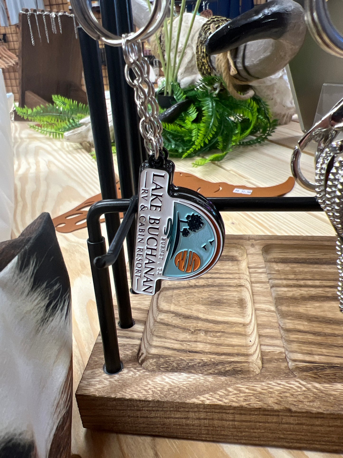 Lake Buchanan Logo Keychain