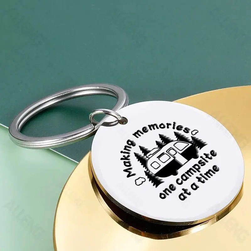 Making Memories One Campsite at a Time Keychain