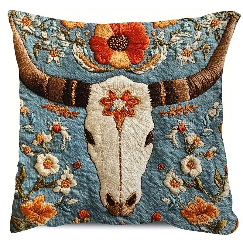 Longhorn Throw Pillow