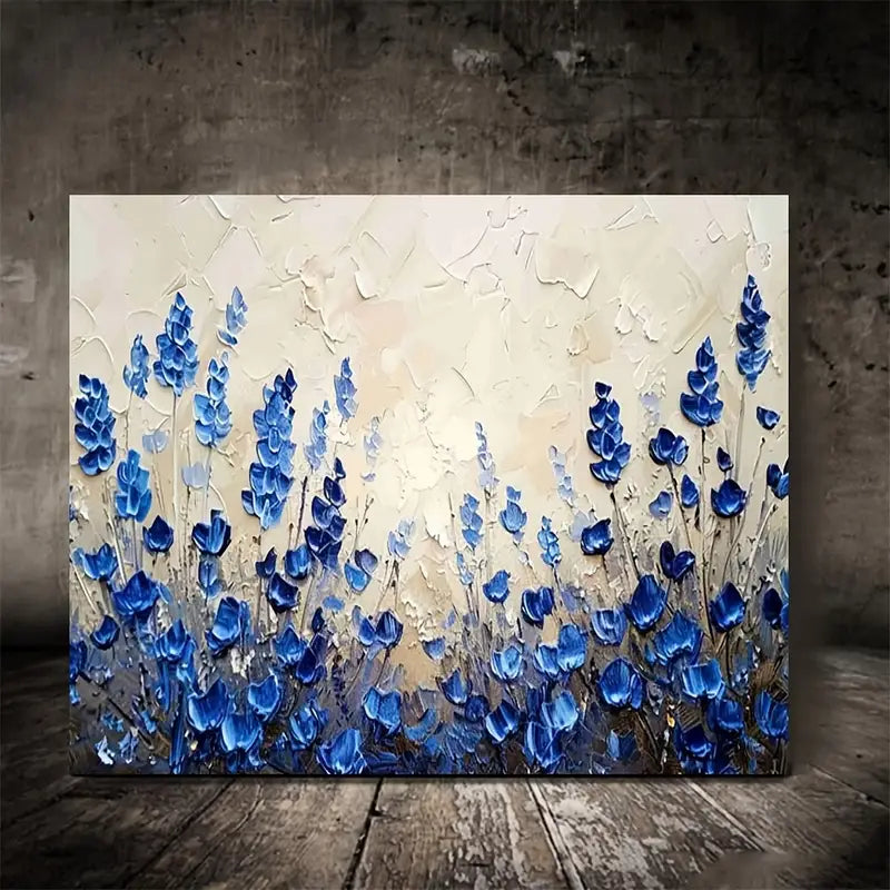 Texas Bluebonnets Watercolor Canvas Print
