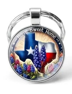 Home Sweet Home Texas Keychain